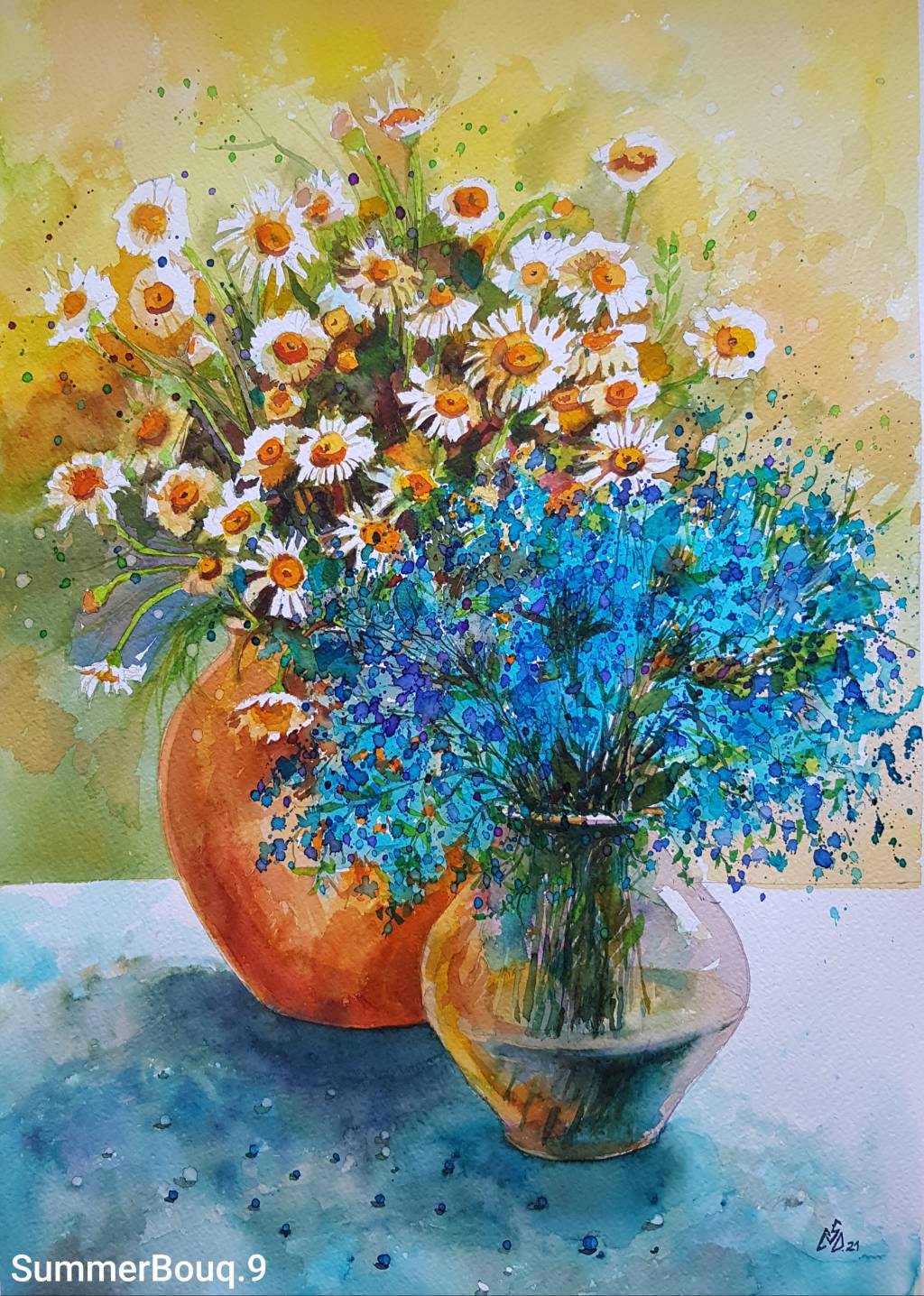 Summer Bouquet Tablou De Gabriela Calinoiu