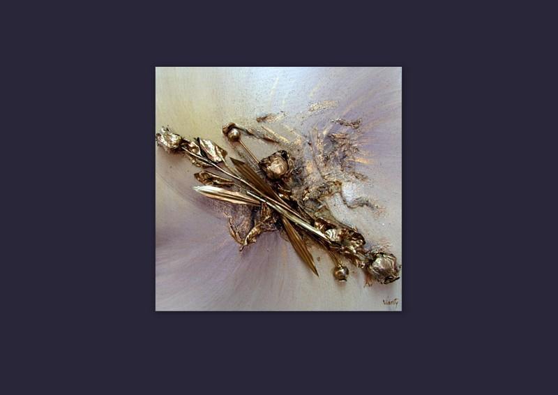 Picturi abstracte/ moderne GOLD FLOWER 2