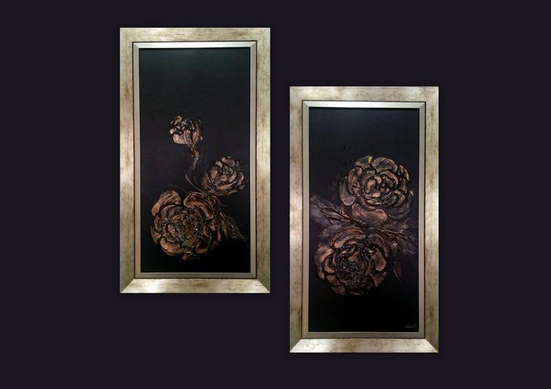 Picturi abstracte/ moderne GOLD ROSES 