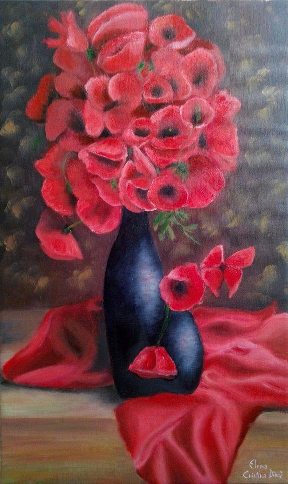 Picturi cu flori Beautiful poppies