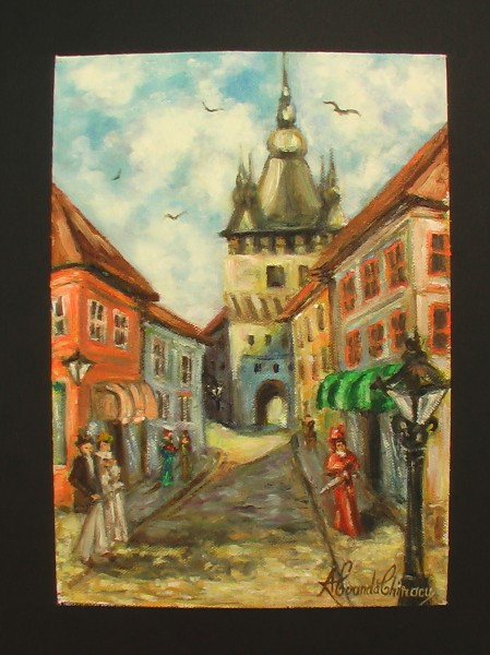 Picturi cu peisaje Sighisoara 6