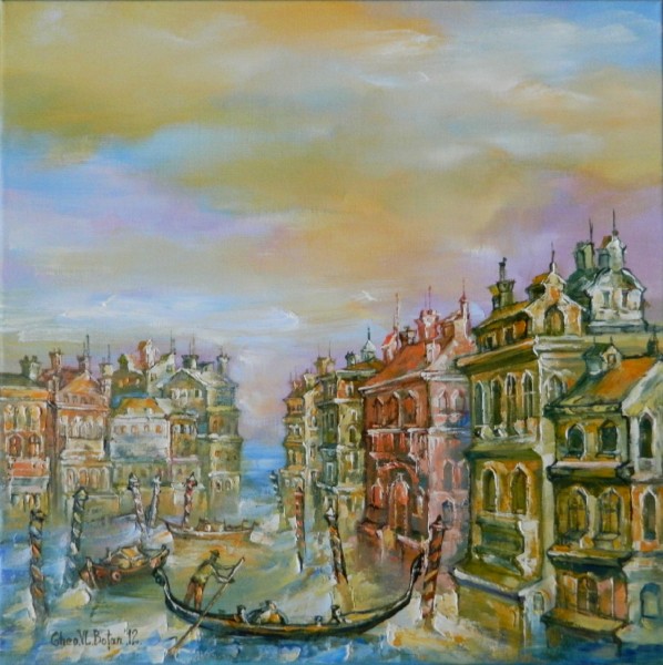 Picturi cu peisaje Panorama venezia