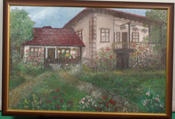 Picturi cu peisaje Casa copilariei pades