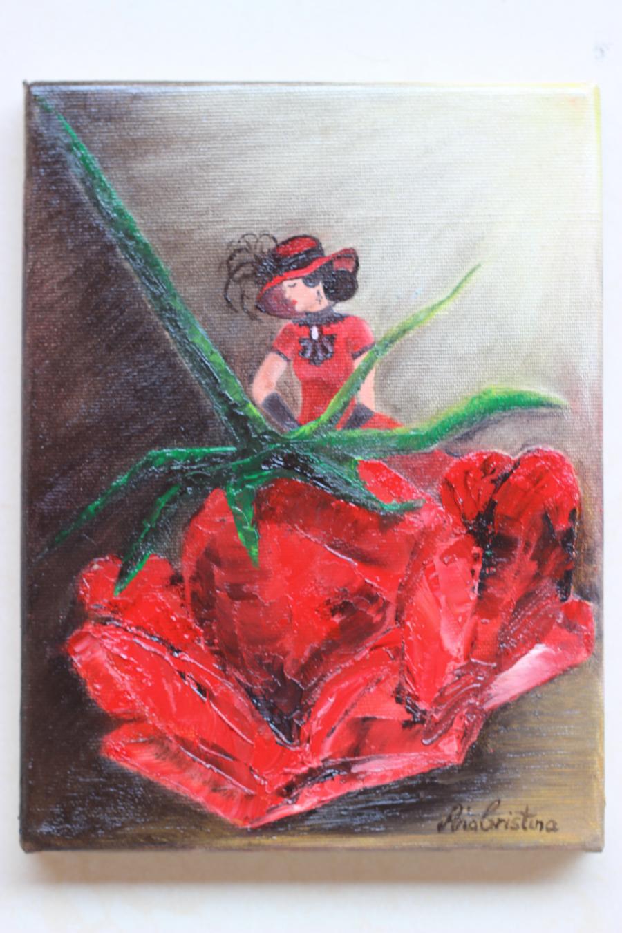 Red passion. Tablou de Ana Cristina Varga