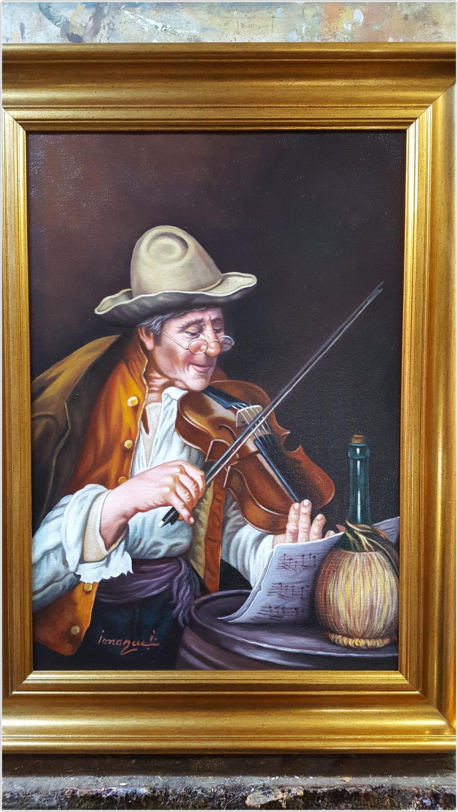 Picturi cu potrete/nuduri portret violonist