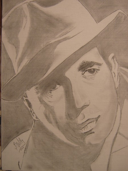 Picturi in creion / carbune Humphrey bogart