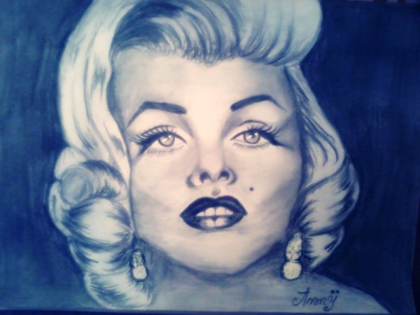 Picturi in creion / carbune Marilyn monroe