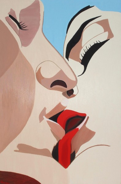 Picturi surrealism Kiss me