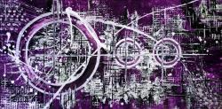 Picturi abstracte/ moderne Purple Rain