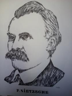 Picturi alb negru Nietzsche