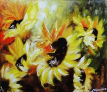 Picturi cu flori Sunflowers