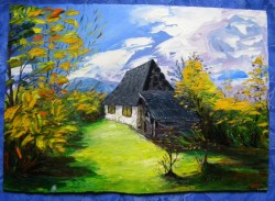 Picturi cu peisaje Maramures