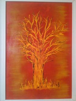 Picturi decor tree fire