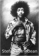 Picturi in creion / carbune Jimi hendrix