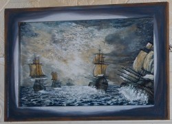 Picturi maritime navale Mare zbucuiumata