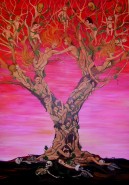 Picturi surrealism Love tree